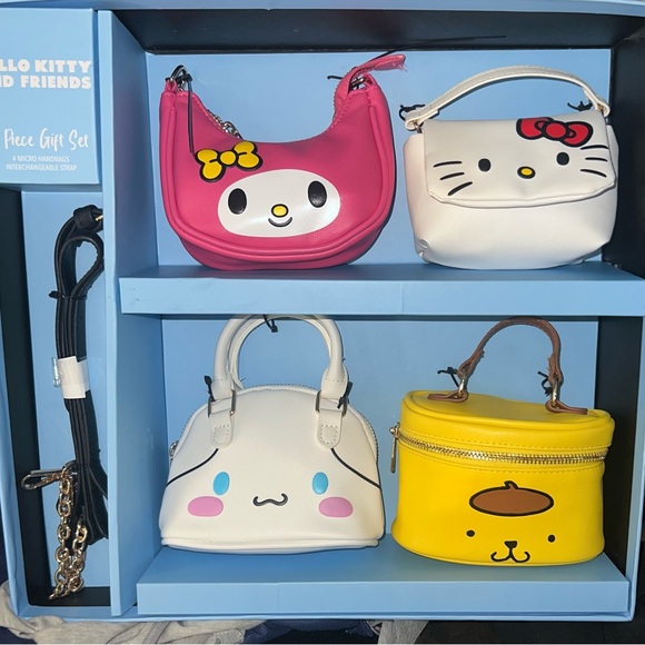 Hello Kitty Mini Bag Set - Pink, White, Yellow - Picture 2 of 3